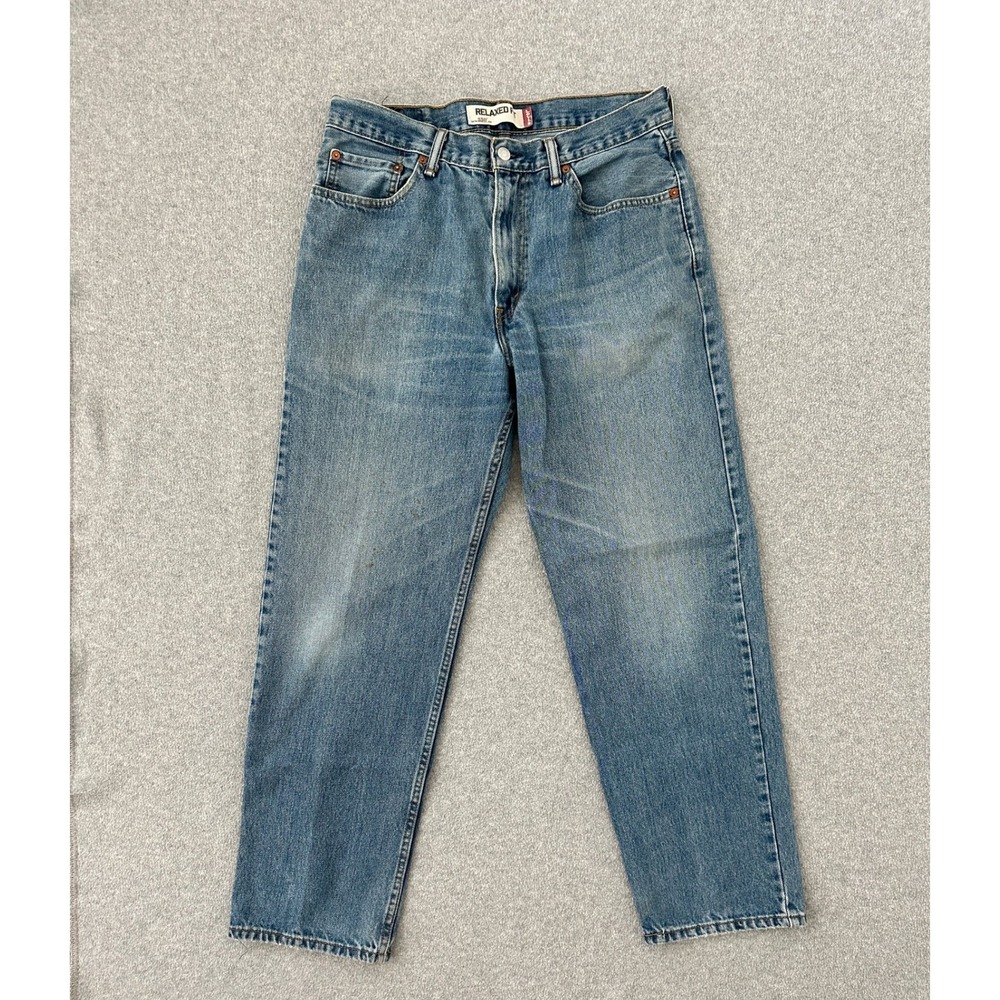 90s Levis 550 Relaxed Fit Jeans Mens 34x32‎ Medium Wash Faded Grunge Skate Baggy